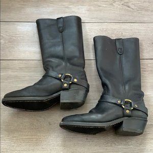 Genuine leather girl boots - Vibram